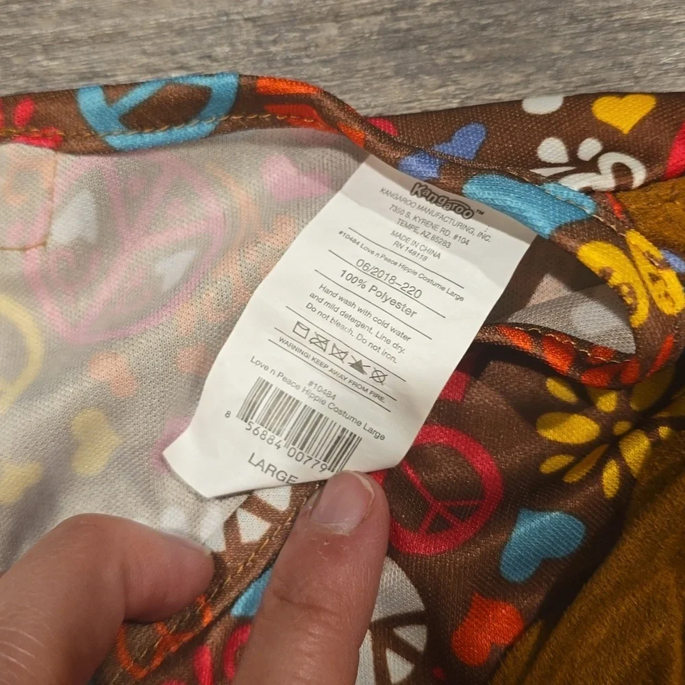 Hippie Costume| Youth Size Large (12-14) | New in‎ bag​